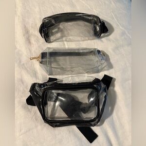 Bundle of 3 clear bags